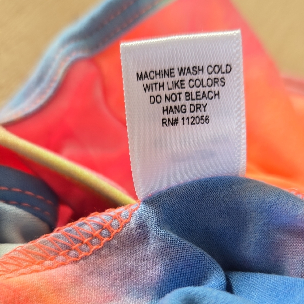 104 NWT Zenana Colorful Brush DTY Tie-Dye Racerback Tank Bodysuit Sm Md Lg - Picture 8 of 8